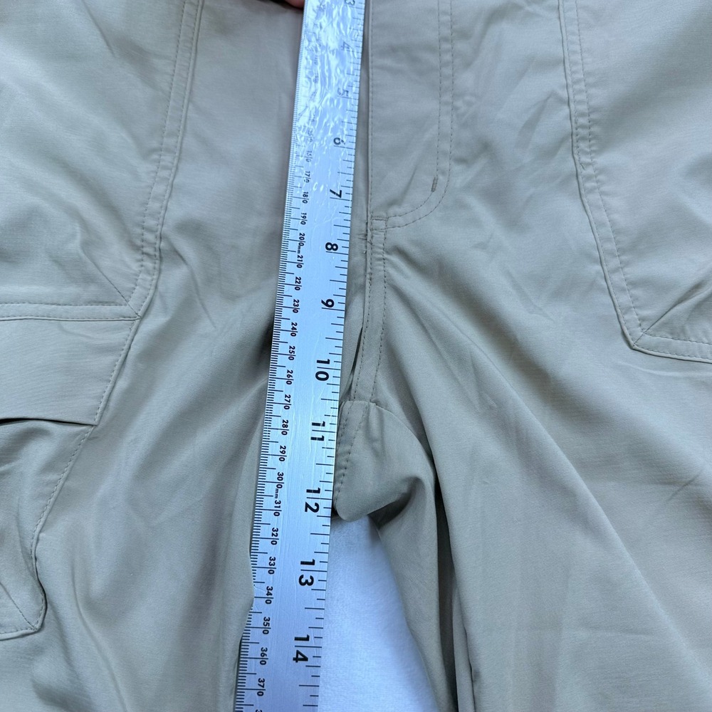 Columbia Convertible Hiking Pants Womens 16 Short Tan Khaki Zip Off Cargo XK0783 - Picture 11 of 16